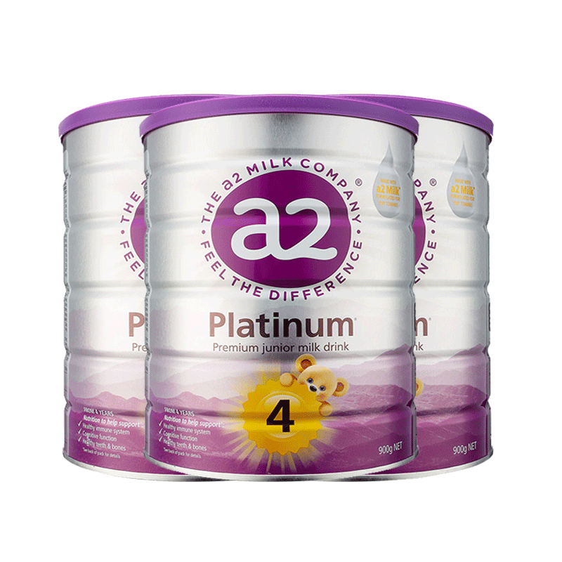 新版a2 白金装新西兰原罐原装进口 婴幼儿配方成长奶粉 4段 (4岁以上)