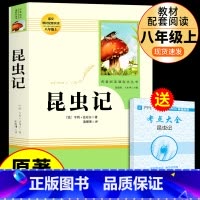 [人教版]昆虫记 送考试重点 [正版]人教版 昆虫记法布尔原着完整版无删减 人民教育出版社八年级上册课外书必读的名著八年