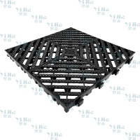 翌嘉 YJ3121312地格栅塑料拼接地板垫网格垫板 黑色