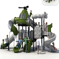 儿童户外大型滑滑梯幼儿园直升飞机组合小区公园室外攀爬滑梯设施