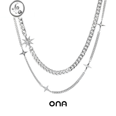 JiMi叠戴星芒项链女小众设计感高级可单戴个性气质百搭锁骨链潮
