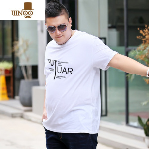 男款半袖体恤衫 加肥加大肥佬胖子圆领男丅恤短袖T恤打底衫夏