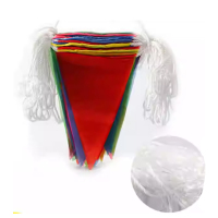 锦瑞星节日装饰彩旗三角串旗J10m15面20*30cm-10条/包