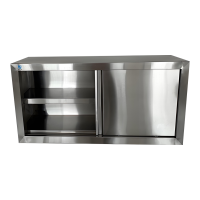 瑞宇201不锈钢双层挂墙橱柜1200*300*600mm