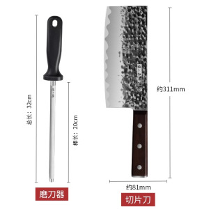 张小泉磨刀棒屠夫专用磨刀钢棒正品磨刀家用快速磨菜刀磨刀石8138