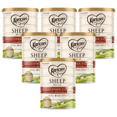 可瑞康（karicare）澳洲新西兰进口可瑞康婴幼儿SHEEP绵羊奶粉900g3段*6罐（澳洲直邮）