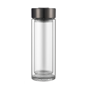卫未来 双层玻璃杯泡茶杯 350ML 个