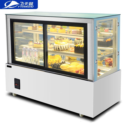 飞天鼠(FTIANSHU)蛋糕柜展示柜水果冷藏柜保鲜柜风冷点菜柜饮料熟食寿司柜西点柜1.8米直角前开门带除雾风冷无霜
