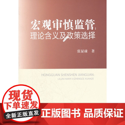 宏观审慎监管:理论涵义与政策选择
