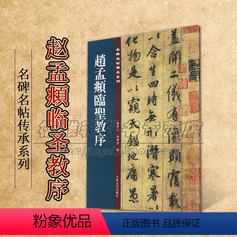 [正版]赵孟頫临圣教序 名碑名帖傳承系列 孙宝文杜明泽编中国古典文学古诗词诗集历史记载知识读物经典著作 畅销 吉林文史