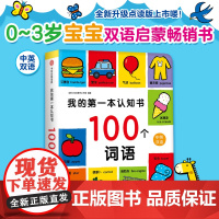 我的第一本认知书100个词语 两岁宝宝书籍儿童绘本0到3岁1一2岁半婴幼儿园早教卡片读物益智启蒙适合一周岁二三看的故事书