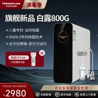汉斯顿/Hunsdon净水器家用直饮自来水过滤厨房净化反渗透ro净水机800G大通量白露2L/min直饮出水