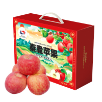 陕西延安洛川新品种秦脆苹果水果 20枚75mm 新鲜脆甜水果
