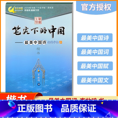 [正版]笔尖下的中国美中国诗硬笔钢笔圆珠笔中性笔签字笔楷书书写中国楷书书法李放鸣楷书正楷小楷临摹字帖