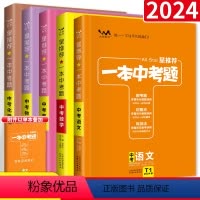 [5本]语数英物化 初中通用 [正版]一本中考题语文数学英语物理化学生物地理历史政治真题专项训练初中九年级学霸手写笔记总