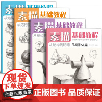 美学大师 [4册全套素描基础教程入门临摹教材书籍 零基础初学自学起步石膏几何体静物结构人物头像铅笔绘画画册美术技法的诀窍