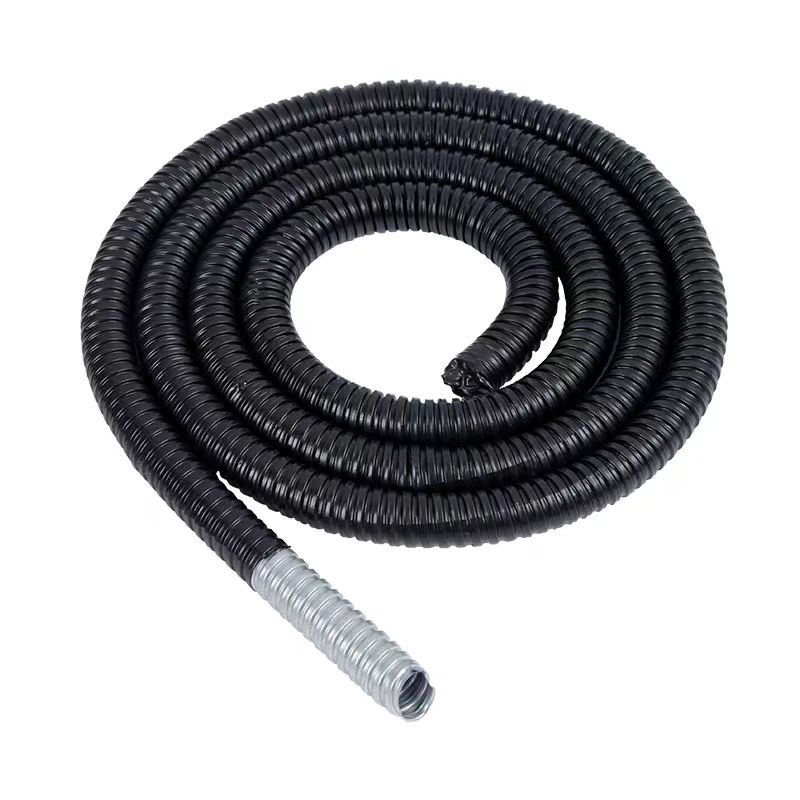 中锦科技 金属包塑阻燃波纹管 电线防火保护管 内径10mm [防火型]米