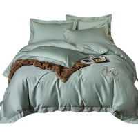 婵思 60支长绒棉绣花床上用品套件
