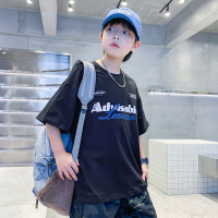男童短袖T恤2025新款儿童上衣夏装半袖中大童纯棉洋气男孩时尚潮t