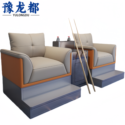 豫龙都 台球沙发 1+1+茶几 套