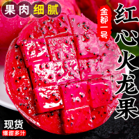 [熊猫鸟]云南 金都一号红心火龙果 净重4.8斤 大果 箱装 热带水果 当季新鲜水果