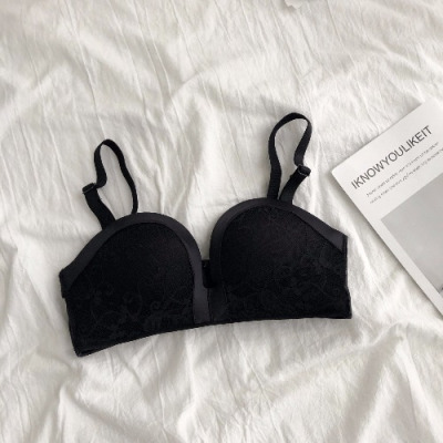 Ideamini夏季无钢圈小胸罩美背文胸无肩带聚拢薄款调整型半杯内衣性感女装抹胸