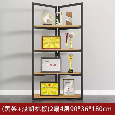 迅迈 2扇4层90*36*180cm 公司荣誉证书奖牌展示架 办公隔断屏风展示柜 企业营业执照展示墙