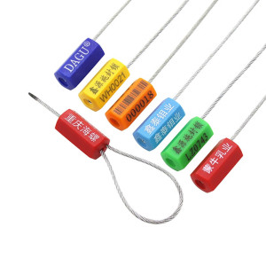 铅封钢丝封条一次性防伪扣标签扎带货柜煤运物流油罐车电表集装箱 30CM一百条