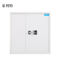 豪利特保险柜铁皮资料柜矮柜办公室储物柜单节白色国宝锁900*420*900