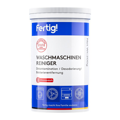 fertig菲尼西洗衣机槽清洗剂强力除垢除菌波轮滚筒专用清洁剂小白罐1瓶