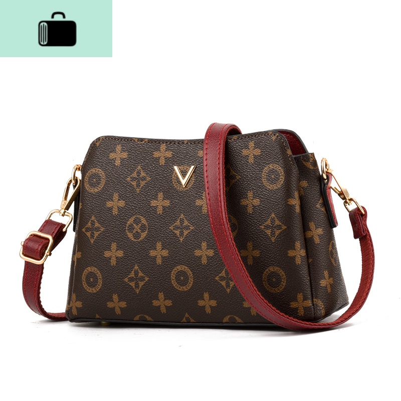 2020新款潮时尚包包女高级感单肩斜挎包小包中年妈妈包百搭洋气女NEW LAKE女斜挎包