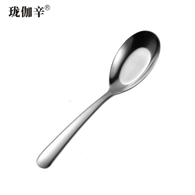 珑伽辛 304不锈钢长柄平底勺 大号/个