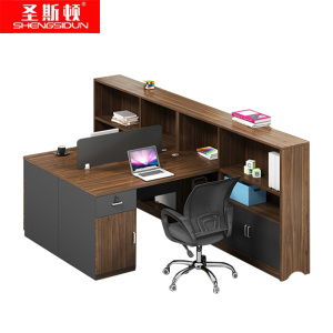 圣斯顿SD-AH1121职员位T字型双人位含高柜1500*2800*1100mm(套)