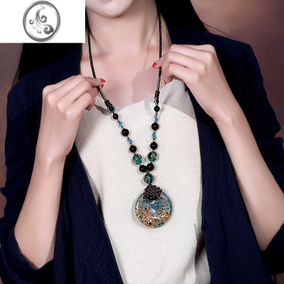 JiMi毛衣链挂件时尚项链简约吊坠挂饰百搭装饰品女挂链古配饰秋冬挂绳