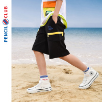 [1件3折]铅笔俱乐部童装2025夏装新款男童五分中裤中大童针织裤子儿童短裤