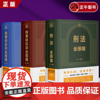 书全三册] 2024刑法全厚细第八版+刑事诉讼法全厚细第二版+民事诉讼法法全厚细 冯江 刑法民诉刑事诉讼法办案宝典工具书