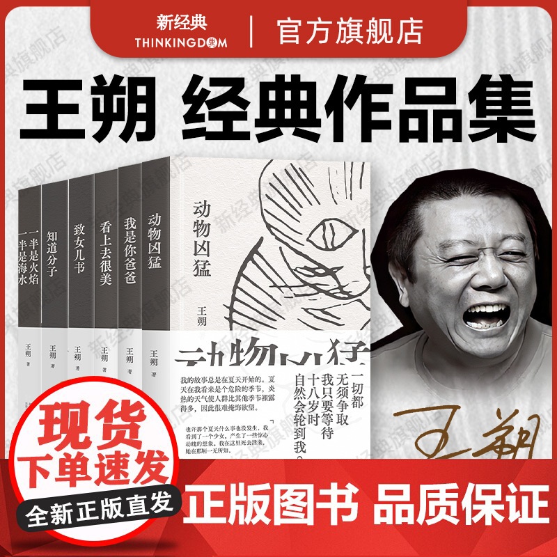 王朔经典作品集6册 新版套装 动物凶猛 致女儿书 知道分子 我是你爸爸 看上去很美 一半是火焰一半是海水