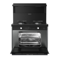 [新品]美大MEIDA蒸烤一体集成灶X70-ZK 侧吸下排 5.0kW猛火 智能变频 自清洁钢化玻璃面板 烟灶套装天然气