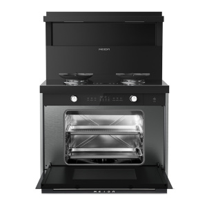 [新品]美大MEIDA蒸烤一体集成灶X70-ZK 侧吸下排 5.0kW猛火 智能变频 自清洁钢化玻璃面板 烟灶套装天然气