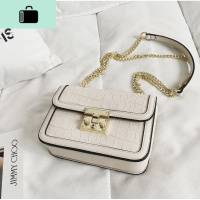 2020夏季新款皮链条锁扣包女单肩斜挎石头纹质感压花迷你小方包NEW LAKE女斜挎包