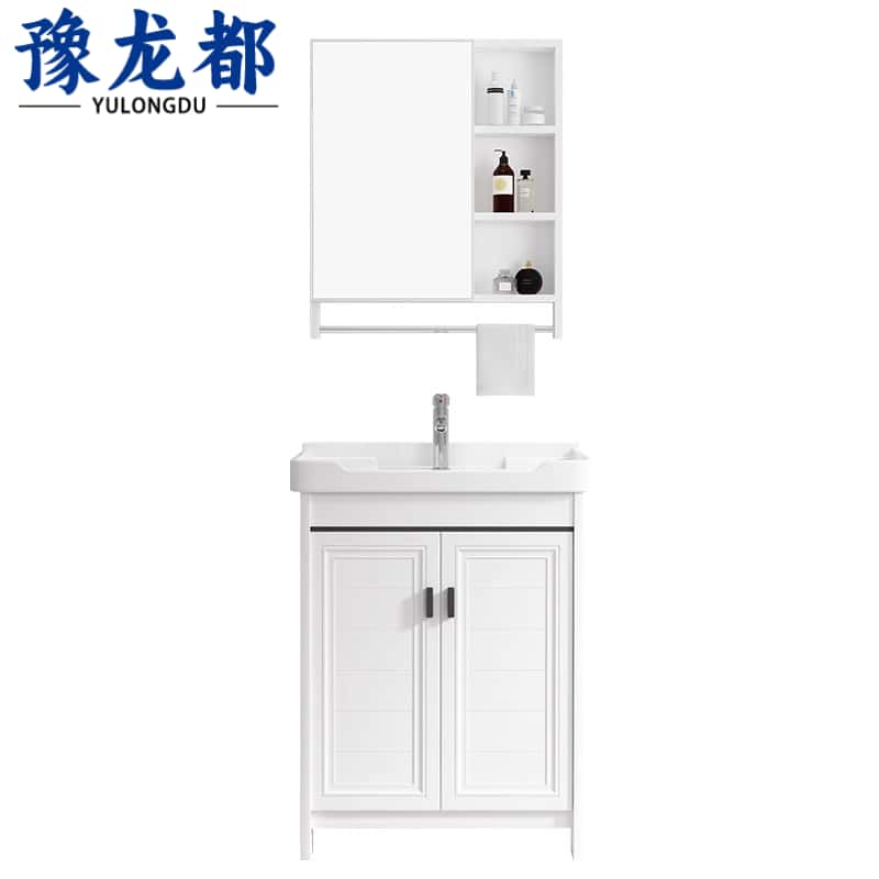 豫龙都镜柜+浴室柜70cm套