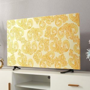 家柏饰(CORATED)防尘罩盖巾43寸55寸50寸65寸家用挂式液晶电视套盖布 祥瑞金 48英寸