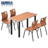 铭思达食堂餐桌1.2米一桌四椅套