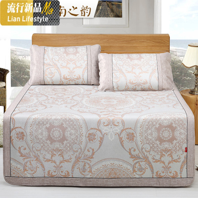 冰丝凉席1.8m床三件套可水洗可折叠双人2.0夏季空调席软席子1.5米 三维工匠凉席/凉枕