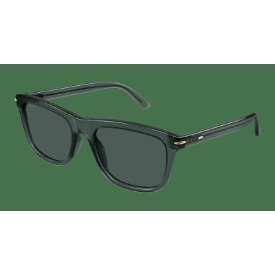 古驰(GUCCI)男士绿棕撞色生物尼龙框太阳镜休闲潮流百搭防风遮阳