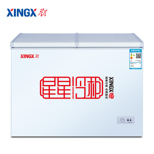 星星(XINGX) 230升冰柜 双箱冷柜 蝶门双层保温 冷藏冷冻双温冰柜(白色) BCD-230HE
