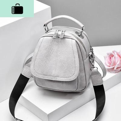 女士背包双肩2019多用小背包超火的双肩包女包背挎两用新款百搭潮NEWLAKE