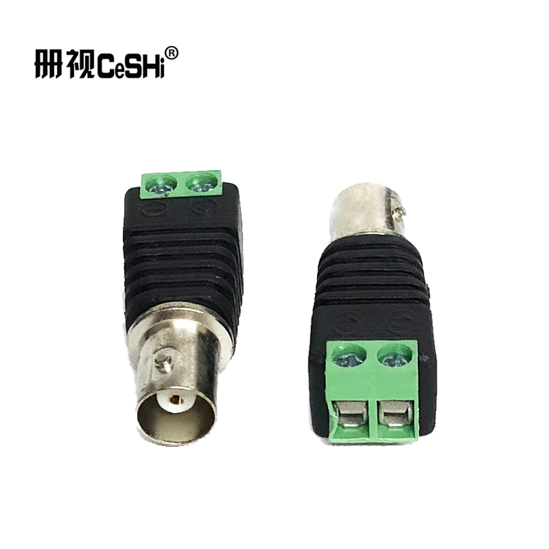 册视监控BNC母头绿色接线柱免焊BNC转接头 3A-50HZ个