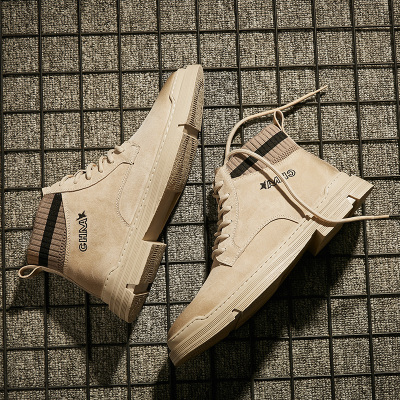 Ideamini冬季马丁靴男45高帮鞋46中帮47男士加绒保暖工装靴子特大码男鞋48靴子