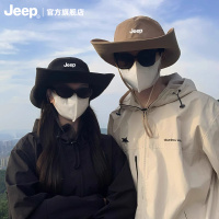 jeep吉普帽子女夏季露营渔夫帽钓鱼防晒遮阳户外登山西部牛仔帽男